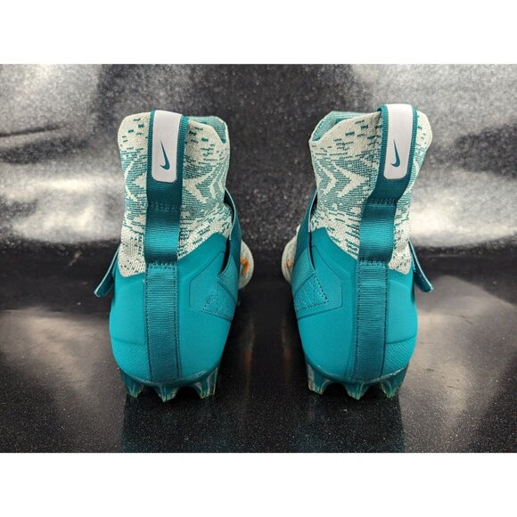 Nike Alpha Menace Elite 2 Flyknit Football Dolphin Teal White Men's Size 11 NEW - Picture 7 of 8